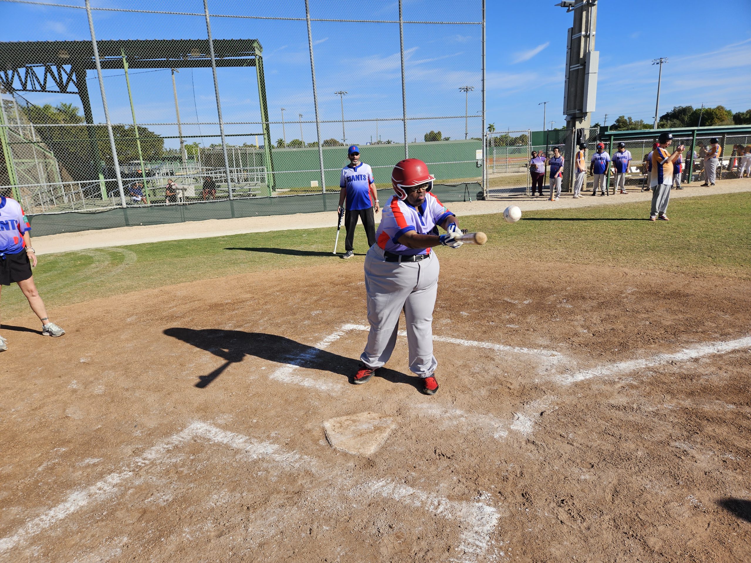 TCA baseball athlete at bat during a game